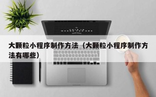 扶余大颗粒小程序制作方法（大颗粒小程序制作方法有哪些）